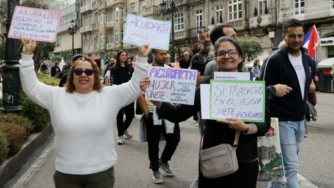 Manifestaci�n en Vigo por el 1 de mayo, d�a del trabajador.