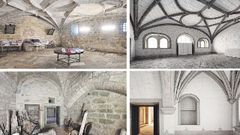 Im&aacute;genes de la rehabilitaci&oacute;n de dos estancias de la iglesia del monasterio cisterciense de Santa Mar&iacute;a de Oia que est&aacute; llevando a cabo Gomacons.