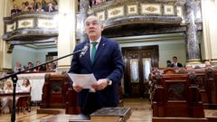 Miguel Lorenzo, en una foto de archivo durante su toma de posesi�n como concejal