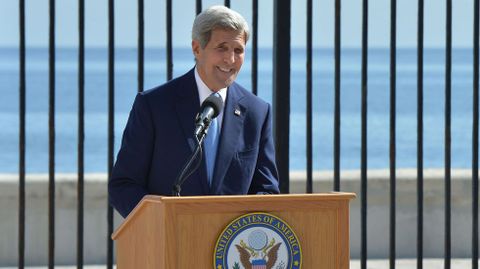 Kerry durante el discurso