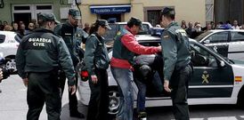 Momento en que los dos detenidos declararon en Vilalba, en mayo del 2012, tras ser detenidos. 