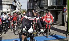 �lex Marque, en primer t�rmino, durante la Ruta do Cocido en la que particip�. 