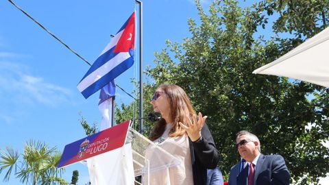 La bandera cubana onde en Lncara