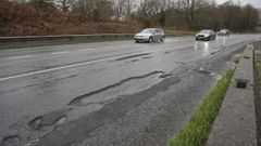As� estaba hace diez d�as la carretera N-550 en la bajada de A Sionlla