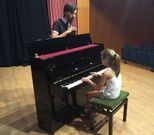 Iv�n Mart�n destac� la calidad de los j�venes alumnos de la escuela de m�sica municipal de Sanxenxo. 