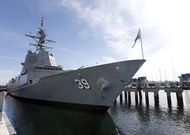 El primer destructor de la clase Hobart fue puesto a flote ayer en una ceremonia oficial en Adelaide. 