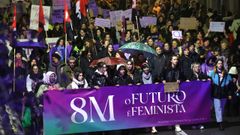 Manifestaci�n en Santiago por el 8M