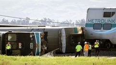 Accidente ferroviario en un paso a nivel en California