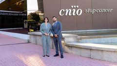 Ra�l Rabad�n con la ministra de Ciencia, Diana Morant, durante el acto en el que fue presentado como nuevo director del CNIO, cargo al que ahora renuncia