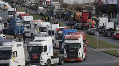 Los camioneros marchar�n este jueves por Lugo caminando