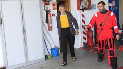 Llegada del n�ufrago que pidi� auxilio a 107 millas de Viveiro