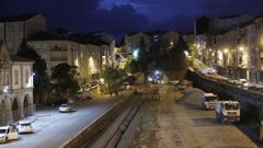 Obras en el t�nel de San Francisco en Ourense