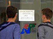 Un cartel advert�a ayer en el Nicol�s Pe�a de que las donaciones estaban paralizadas.