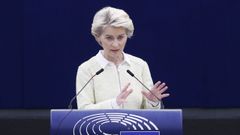 Ursula von der Leyen, ante el Parlamento Europeo
