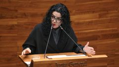 La Consejera de Cultura, Pol�tica Lling��stica y Deporte del gobierno del Principado de Asturias, Vanesa Guti�rrez