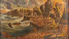 Ilustraci�n del tsunami de Lisboa