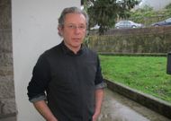 O lirense estivo na casa de cultura de Muros para falar do seu novo traballo literario. 