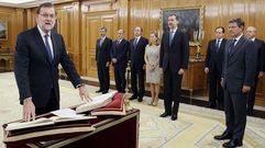 Rajoy jura ante el rey el cargo como presidente del Gobierno