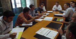 Membros do Depogap, rexedor e t�cnicos municipais mantiveron onte unha xuntanza de traballo.