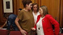 Alicia Cadarso (a la izquierda), Julia Rodr�guez y Pilar L�pez, tres concejalas que no repetir�n 