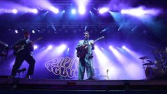 The Rapants, actuando en la plaza de Mar�a Pita.