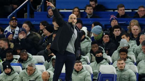 Maresca, dando �rdenes durante un entrenamiento