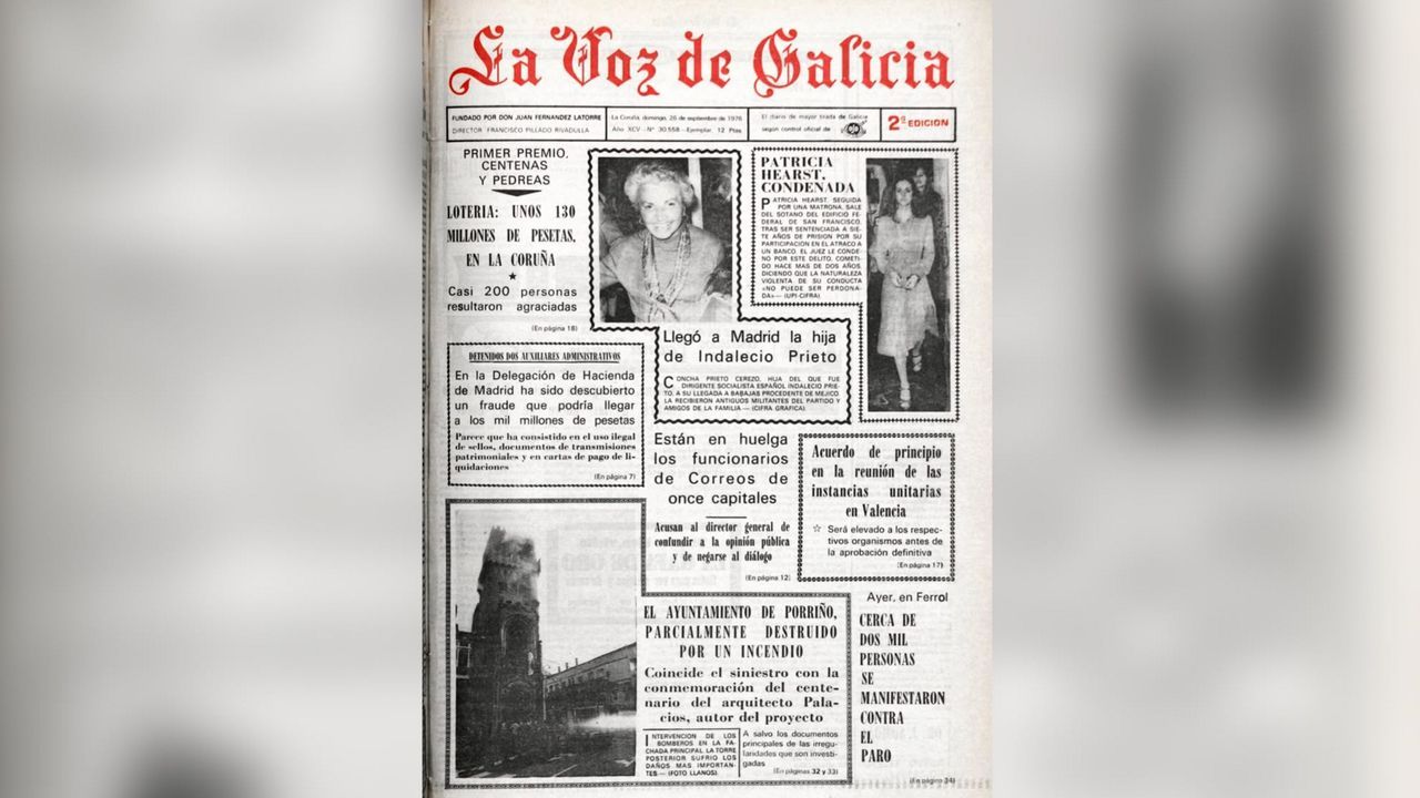 Medio siglo del día en que O Porriño estaba de fiesta y ardió el Concello
