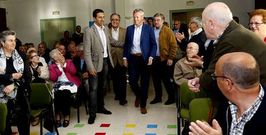 Los populares Mill�n y Rueda, en el mitin de Cervo ayer.