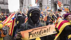 Manifestaci�n en Bruselas a favor del proceso secesionista