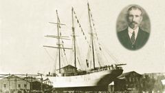 Foto cedida polo neto do construtor do barco: Jos� Manuel Tom� Carou