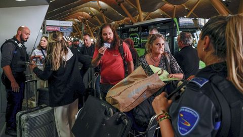 Control de los accesos en Barajas
