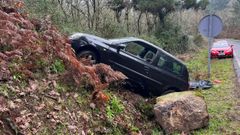 La conductora del veh�culo result� herida leve