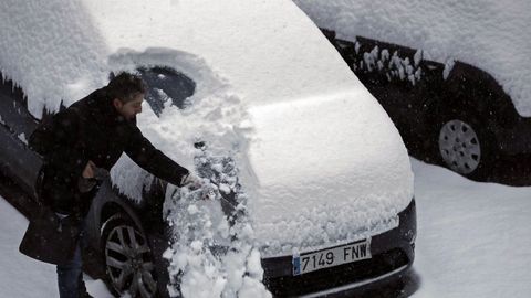 Temporal de nieve en Pamplona