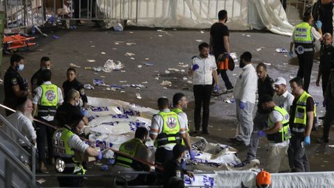 Tragedia por una avalancha en la fiesta ultraortodoxa del Lag Baomer, en Israel