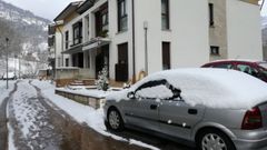 Casa donde ocurri� el asesinato en El Condao (Laviana)