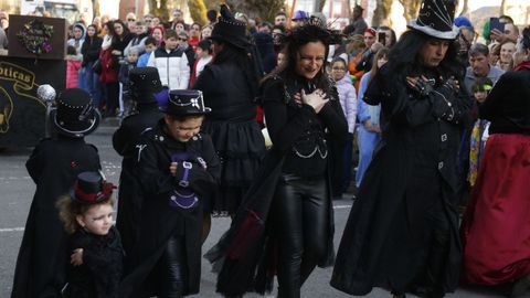 Fiesta de carnaval en Castro de Ribeiras de Lea. 