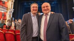 De izquierda a derecha, el portavoz del PNV en el Congreso, Aitor Esteban, y el presidente del partido, Andoni Ortuzar.