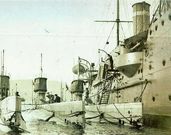El buque alem�n Stephan haciendo su entrada en el puerto de Vigo. 