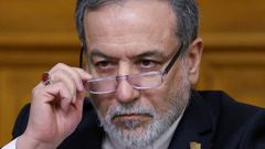 El ministro de Exteriores de Ir�n, Abbas Araqchi, durante una rueda de prensa (archivo).