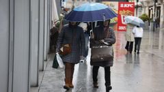 Da de intensa lluvia en A Corua. 