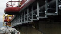 Imagen de archivo del a�o 2003, durante las obras de instalaci�n