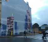 El mural lleva por t�tulo �Buscando o norte�. 