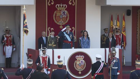 La princesa y los Reyes durante el desfile