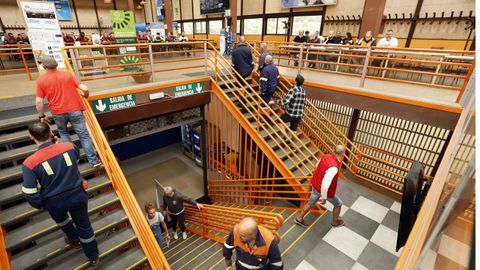 Asamblea de trabajadores en Alcoa