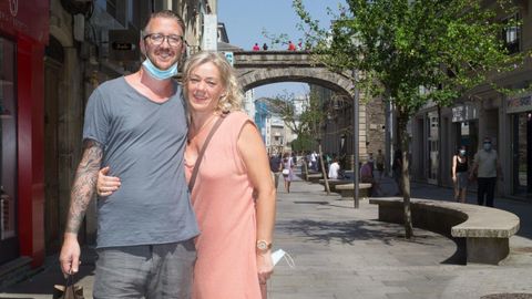 Turistas cuentan su experiencia en Lugo y c�mo adoptan las medidas contra el covid-19