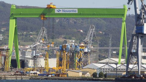 Navantia es una de las empresas que forma a alumnos del último curso de Enxeñaría Eléctrica de la UDC