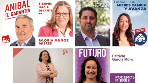 Cabezas de lista de las candidaturas mierenses para las elecciones locales