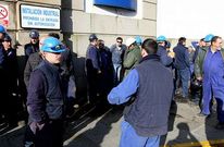 Imagen de archivo de una protesta de los trabajadores de Eymosa ante Navantia.