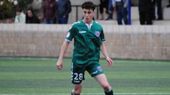 Izan Guti�rrez, en su debut en Segunda B con el Leioa