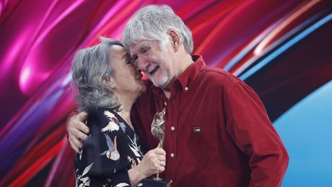 Kandido Uranga recibe el premio a mejor actor secundario de pel�cula